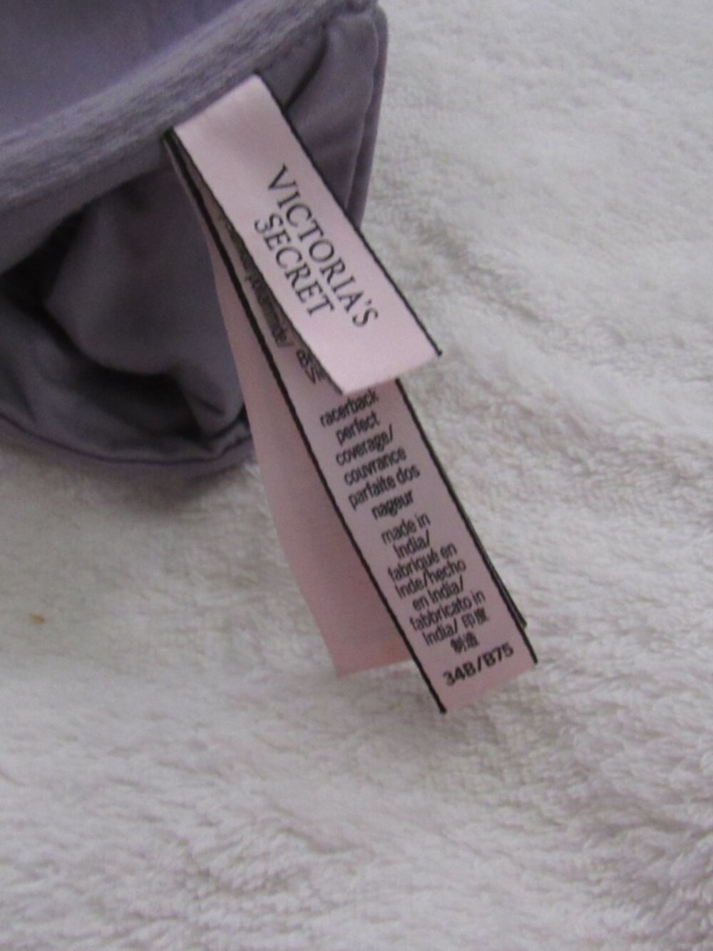 Victoria's Secret Racerback Perfect Coverage Bra Size 34B USED - Picture 5 of 5